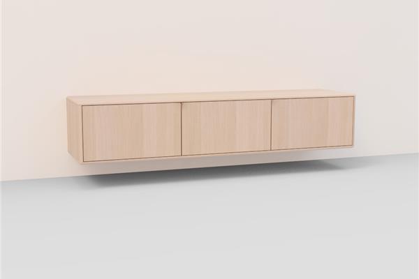 TV-kast hang 3-deurs - Eiken meubels